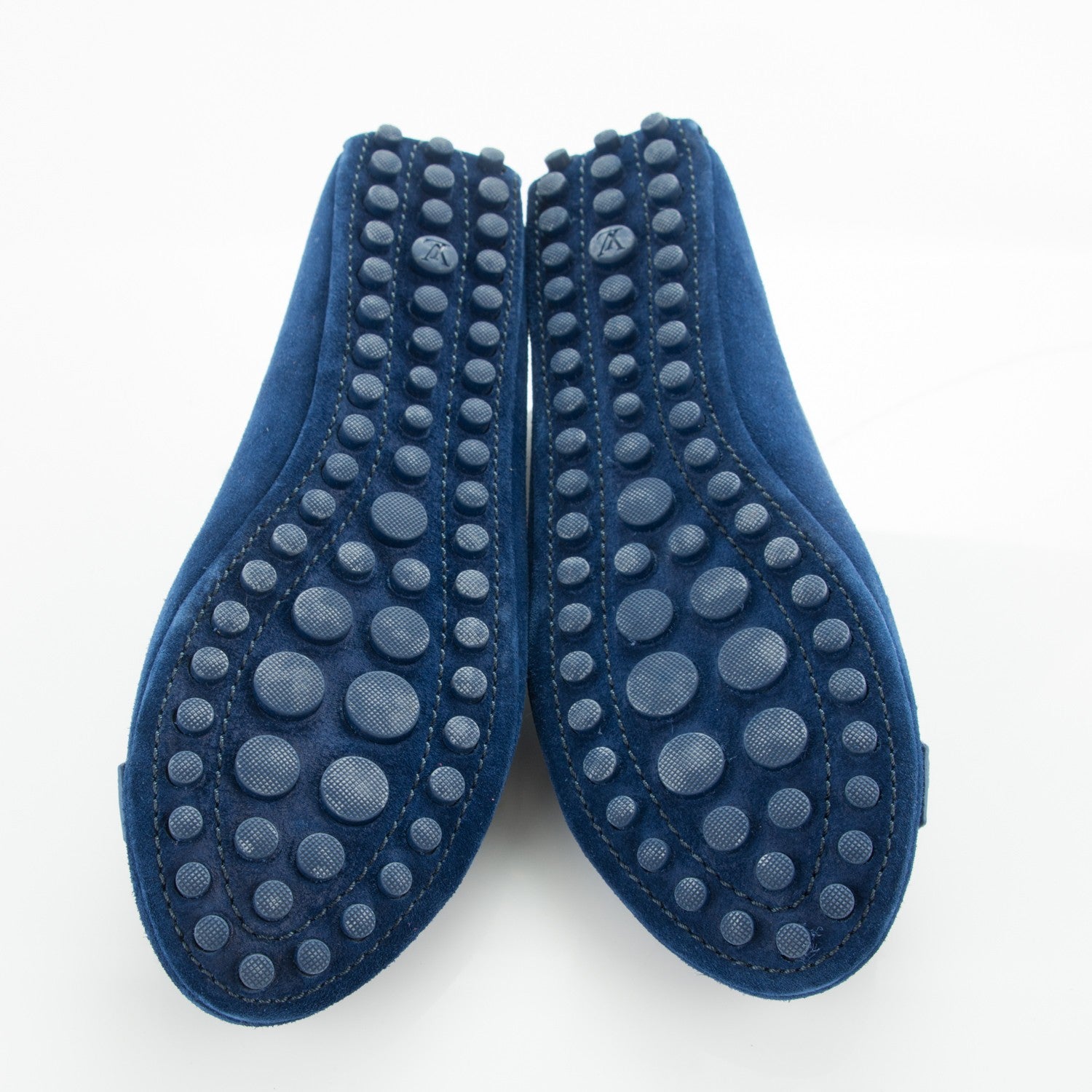 Louis Vuitton Suede Oxford Ballerina Flats 38 Blue Nuit 5 of 7