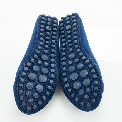 Louis Vuitton Suede Oxford Ballerina Flats 38 Blue Nuit 5 of 7