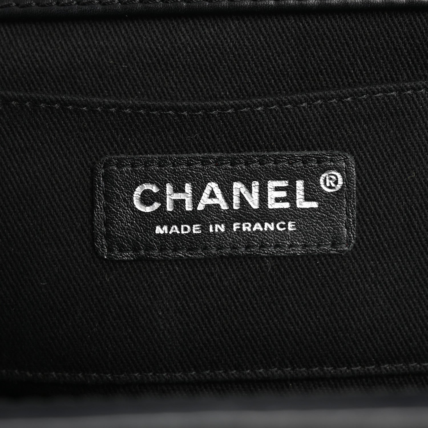 Chanel Patent CC Quilted Timeless Clutch Black 6 of 14