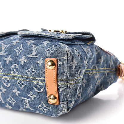 Louis Vuitton Monogram Denim Baggy PM Blue 7 of 17