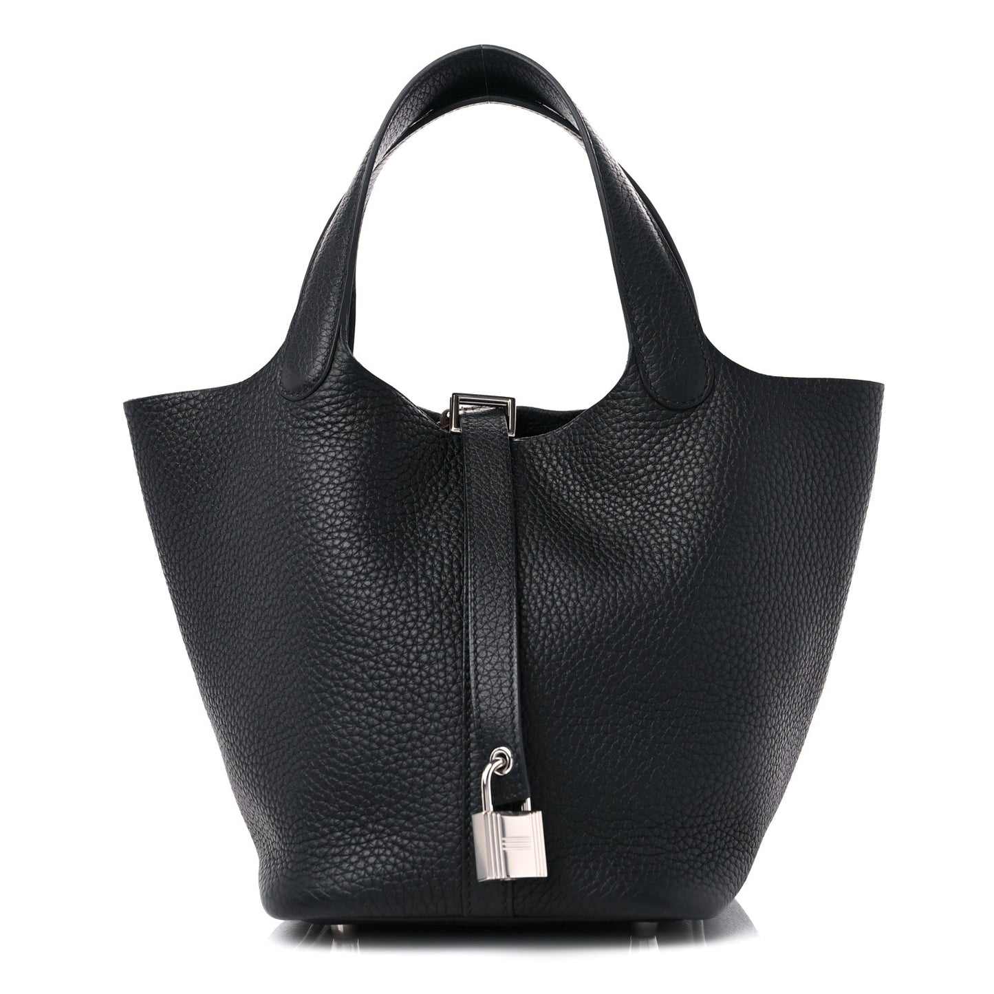Taurillon Clemence Picotin Lock 18 PM Black