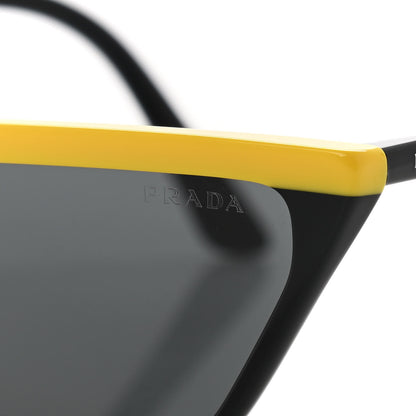 Prada Catwalk Sunglasses SPR 19U Black Yellow 7 of 7