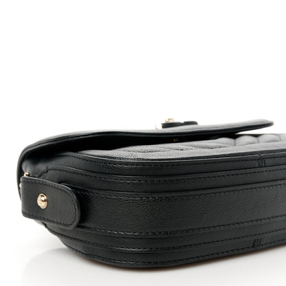 Chanel Calfskin Chevron Quilted Mini Messenger Flap Black 10 of 12