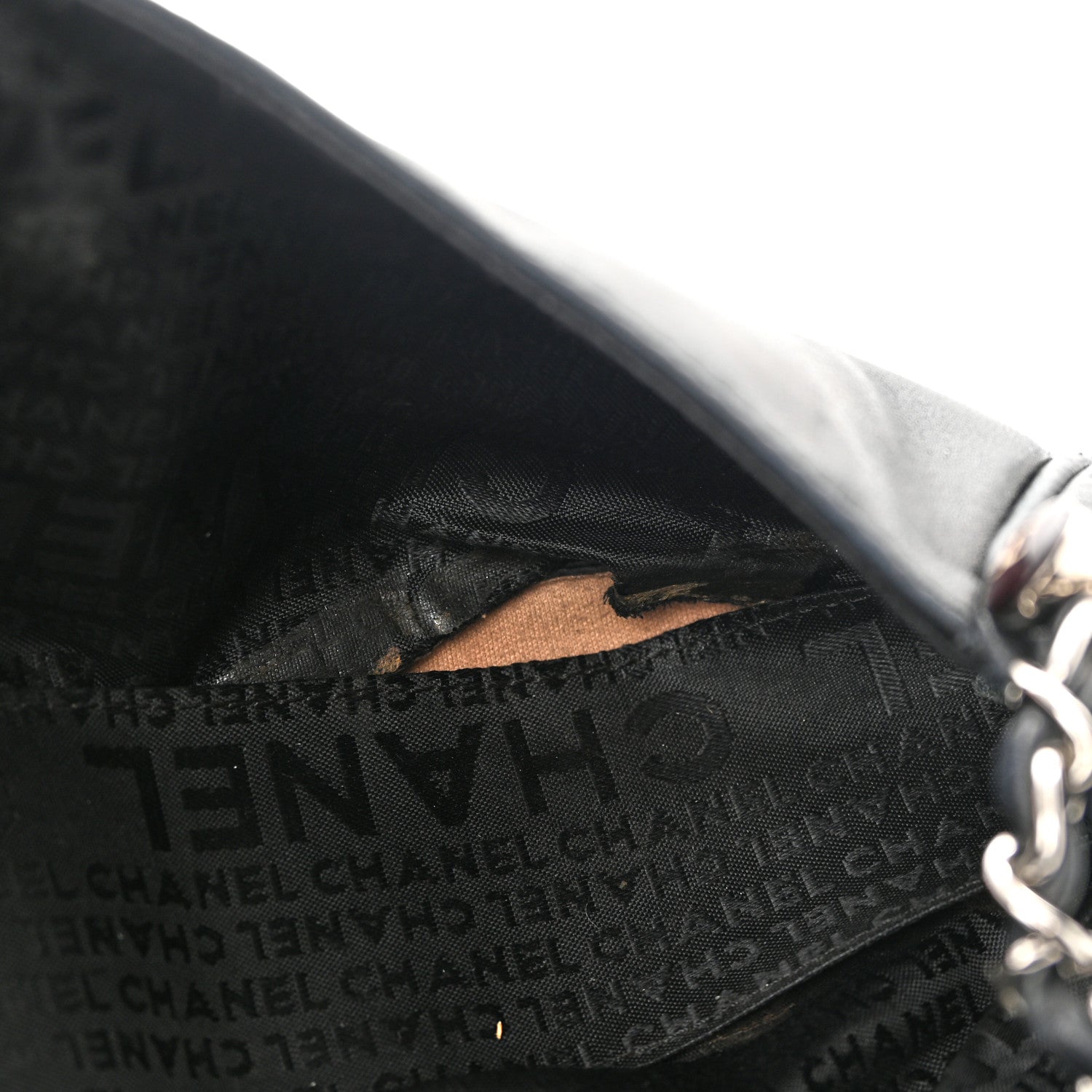 Chanel Lambskin Quilted CC Accordion Shoulder Bag Black 12 of 12