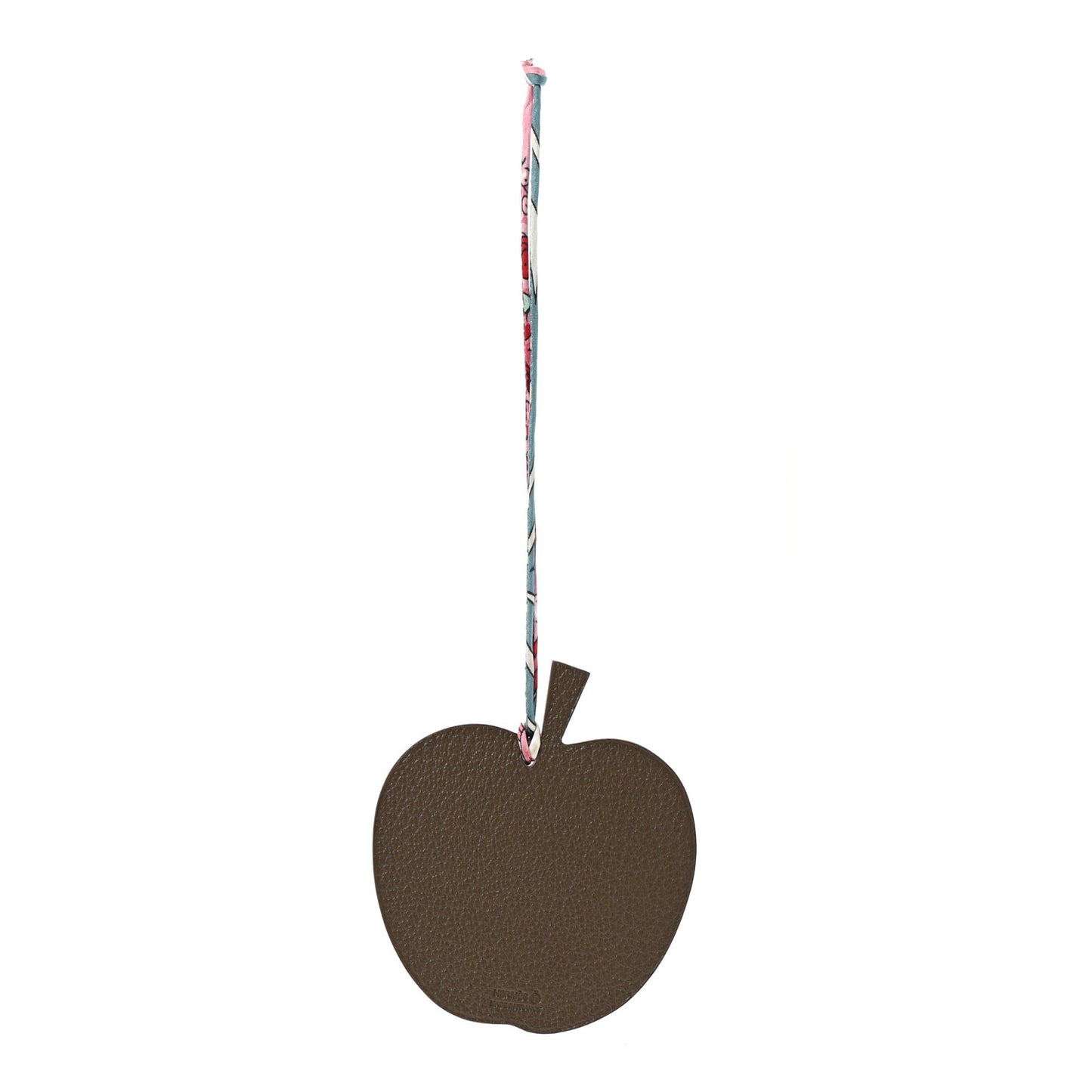 Taurillon Clemence Chevre Mysore Silk Petit H Apple Leaf Bag Charm Rouge Multicolor