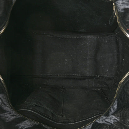 Balenciaga Agneau Arena Graffiti All Over S Bazar Shopper Tote Black Vert Rouge 5 of 7