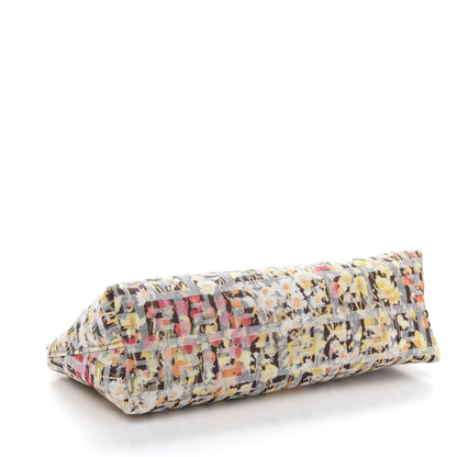 Fendi Zucchino Vitello Floral Forever Cosmetic Pouch Pesca Giallo Saddler 4 of 10