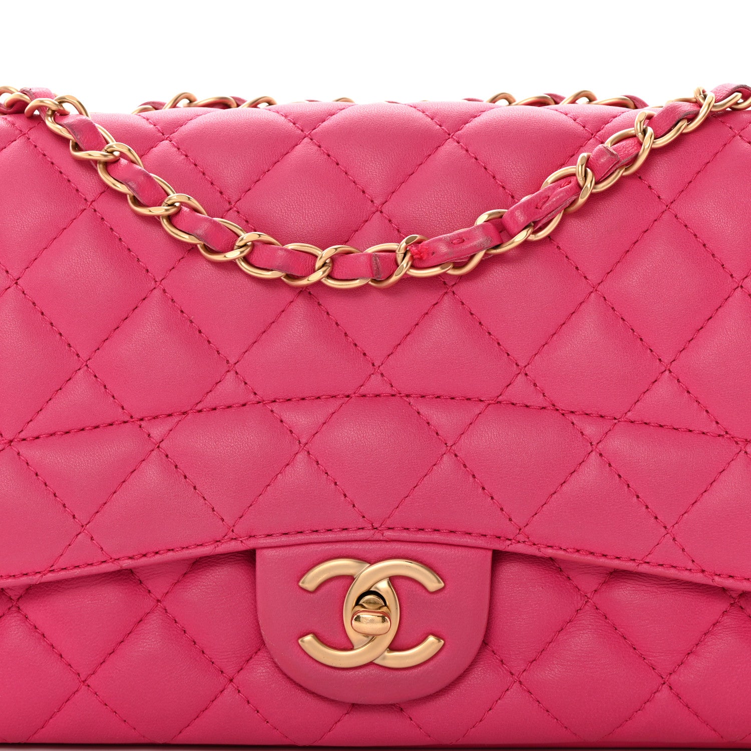 Chanel Lambskin Quilted Medium Mademoiselle Chic Flap Pink 8 of 17
