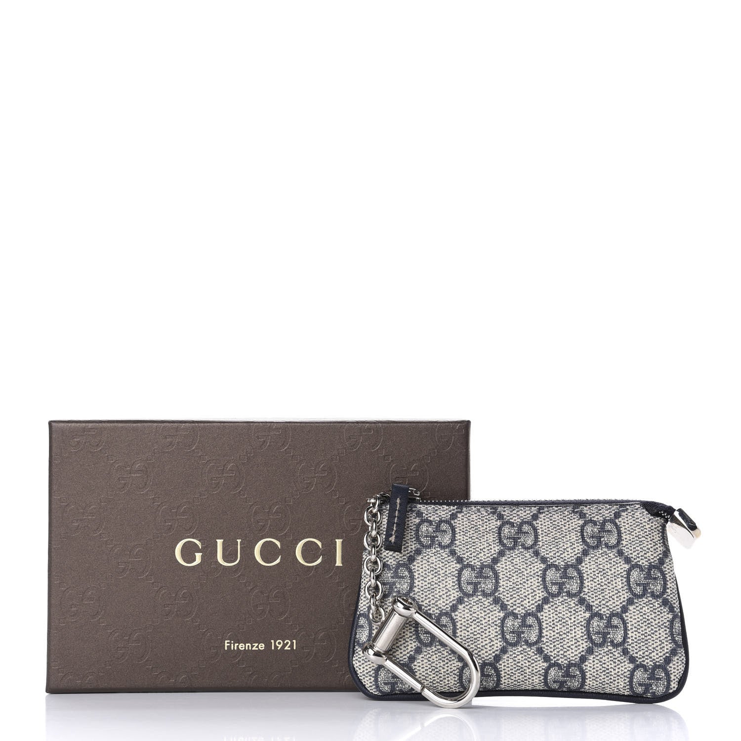 Gucci GG Supreme Monogram Key Case Beige Blue 9 of 9