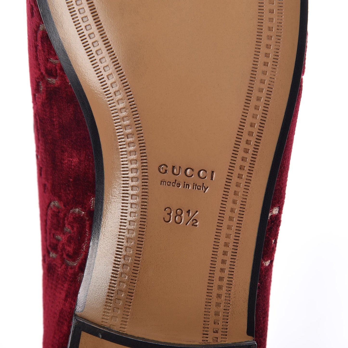 Velvet Malaga Kid GG Monogram Horsebit Womens Jordaan Loafers 38.5 Red Cipria Romantic Cerise