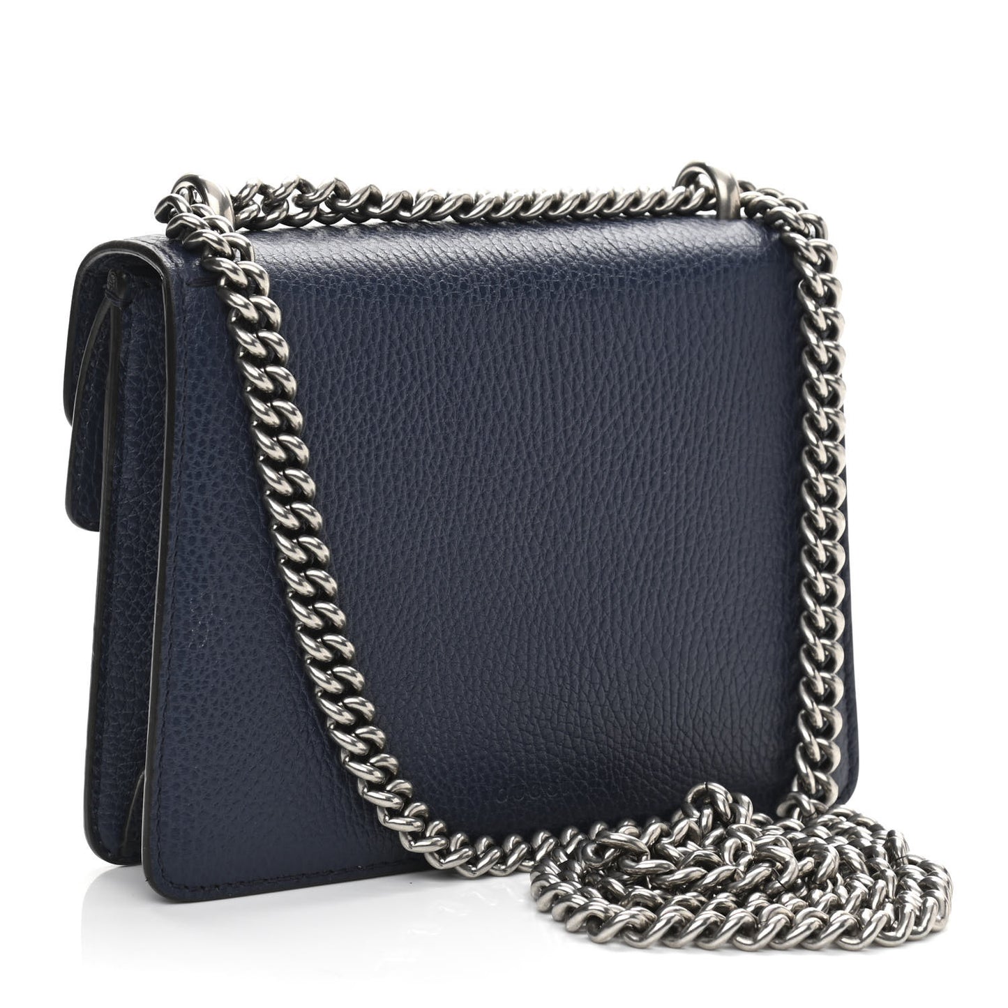 Dollar Calfskin Crystal Mini Dionysus Shoulder Bag Blue Agata Montana Sapphire