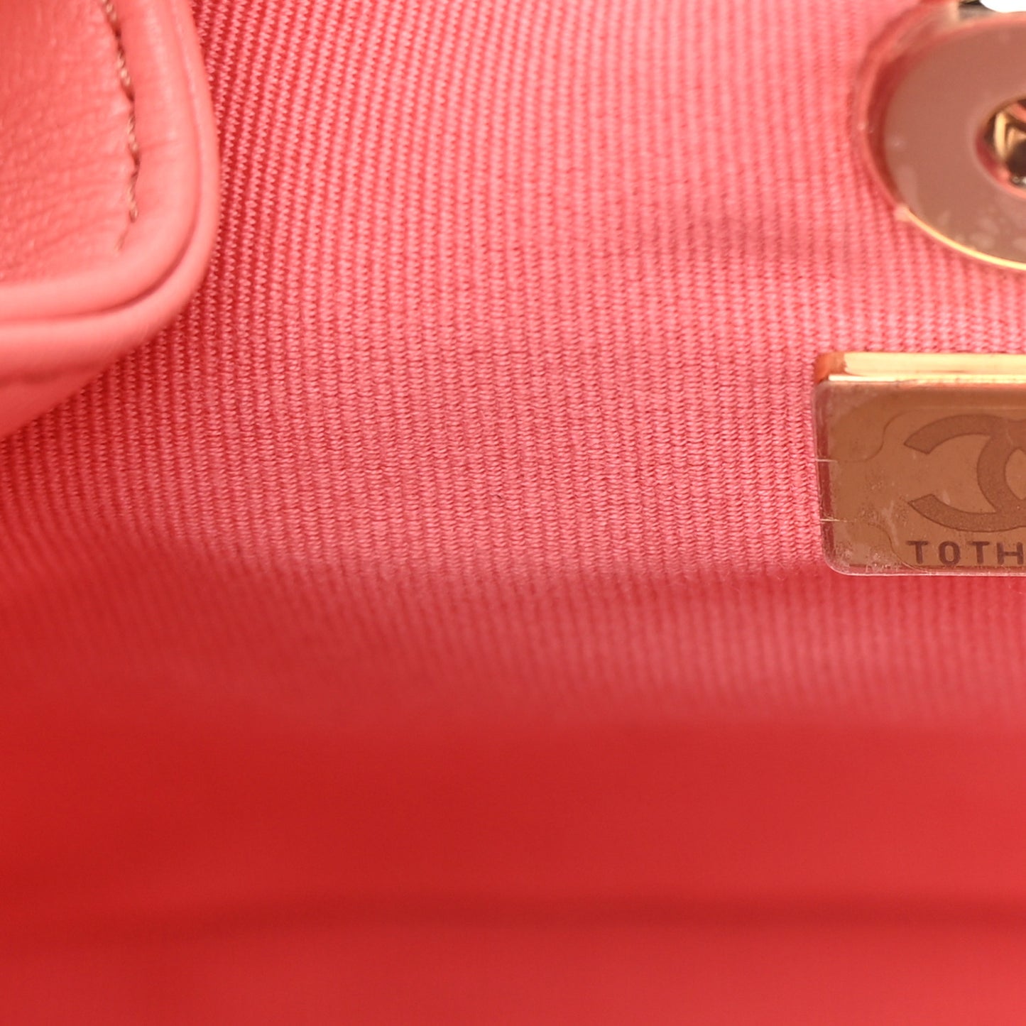 Lambskin Quilted Small Duma Drawstring Backpack Pink