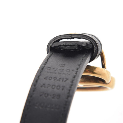Gucci Calfskin Double G 20mm Belt 70 28 Black 8 of 8