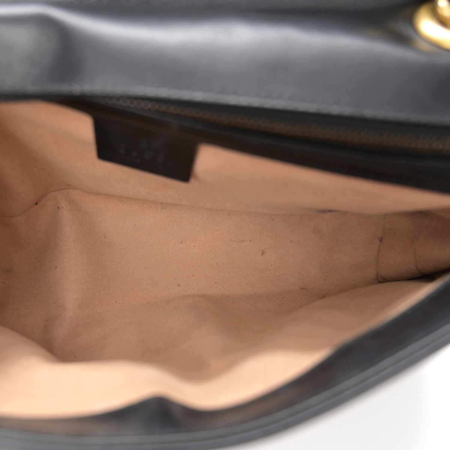 Gucci Calfskin Matelasse Small GG Marmont Shoulder Bag Black 5 of 16