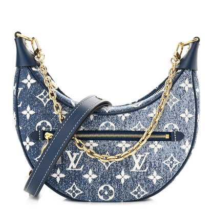 Louis Vuitton Monogram Jacquard Denim Loop Bleu 1 of 9