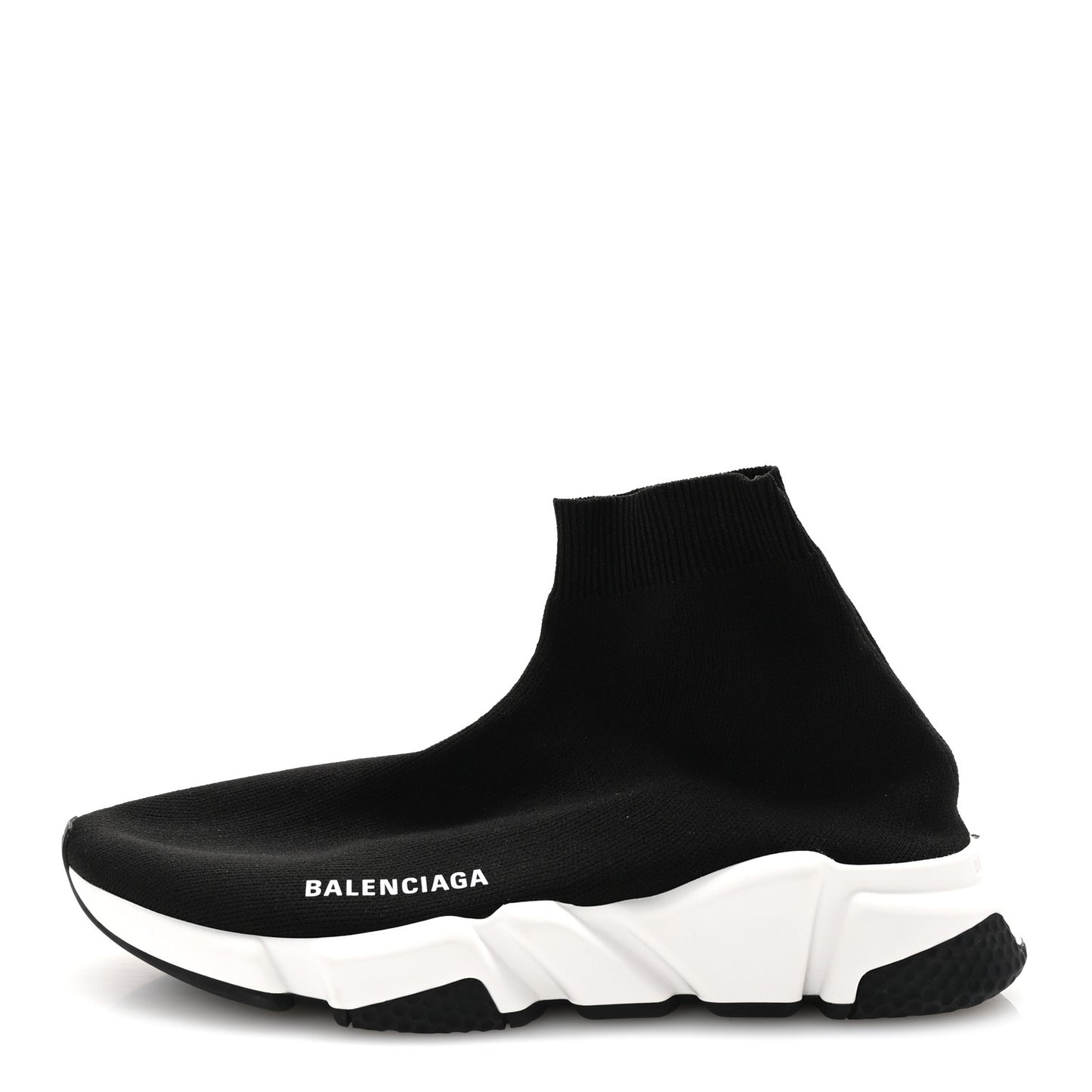 Neoprene Knit Mens Speed Sneakers 39 Black White