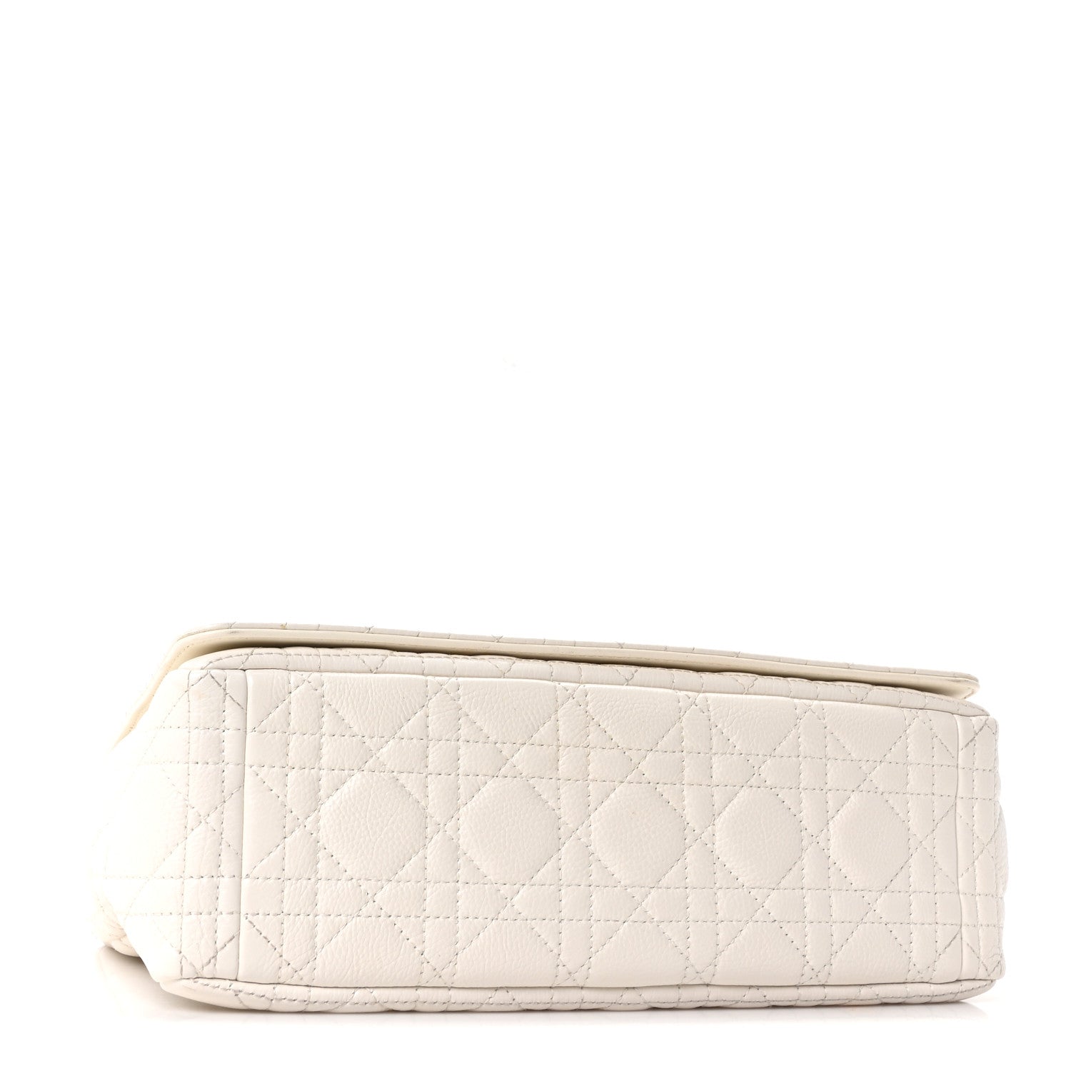 Christian Dior Grained Calfskin Cannage Large Caro Bag Latte 4 of 10