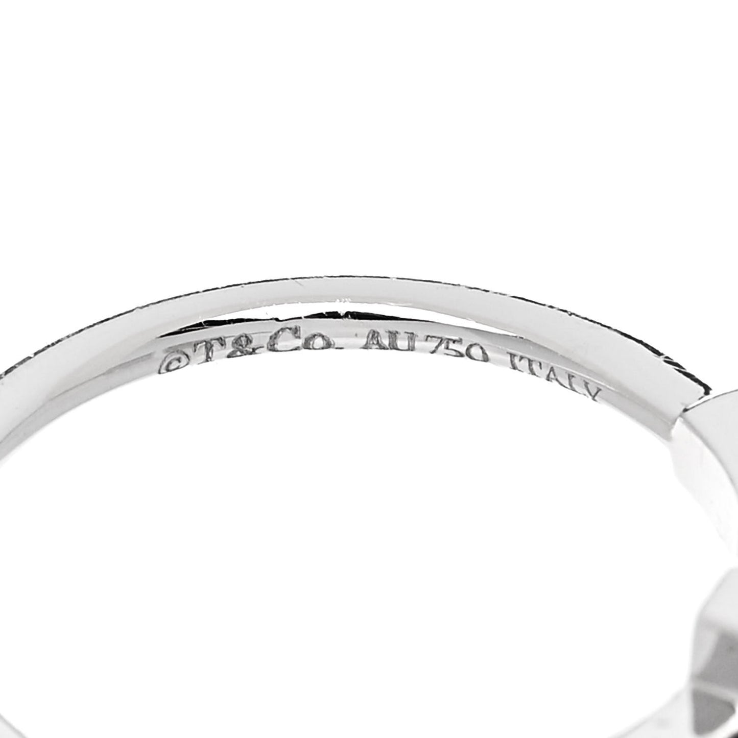 18K White Gold Ruby T Wire Ring 52 6