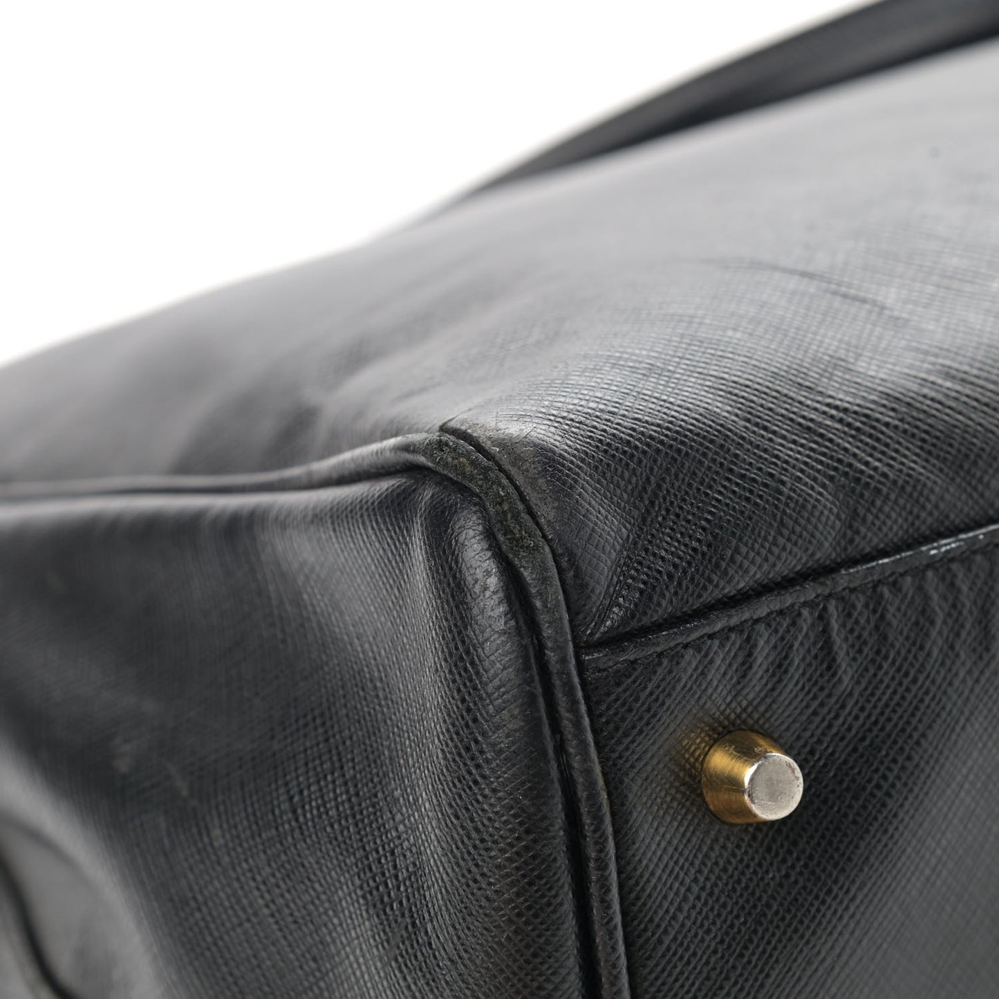 Saffiano Large Galleria Double Zip Tote Black