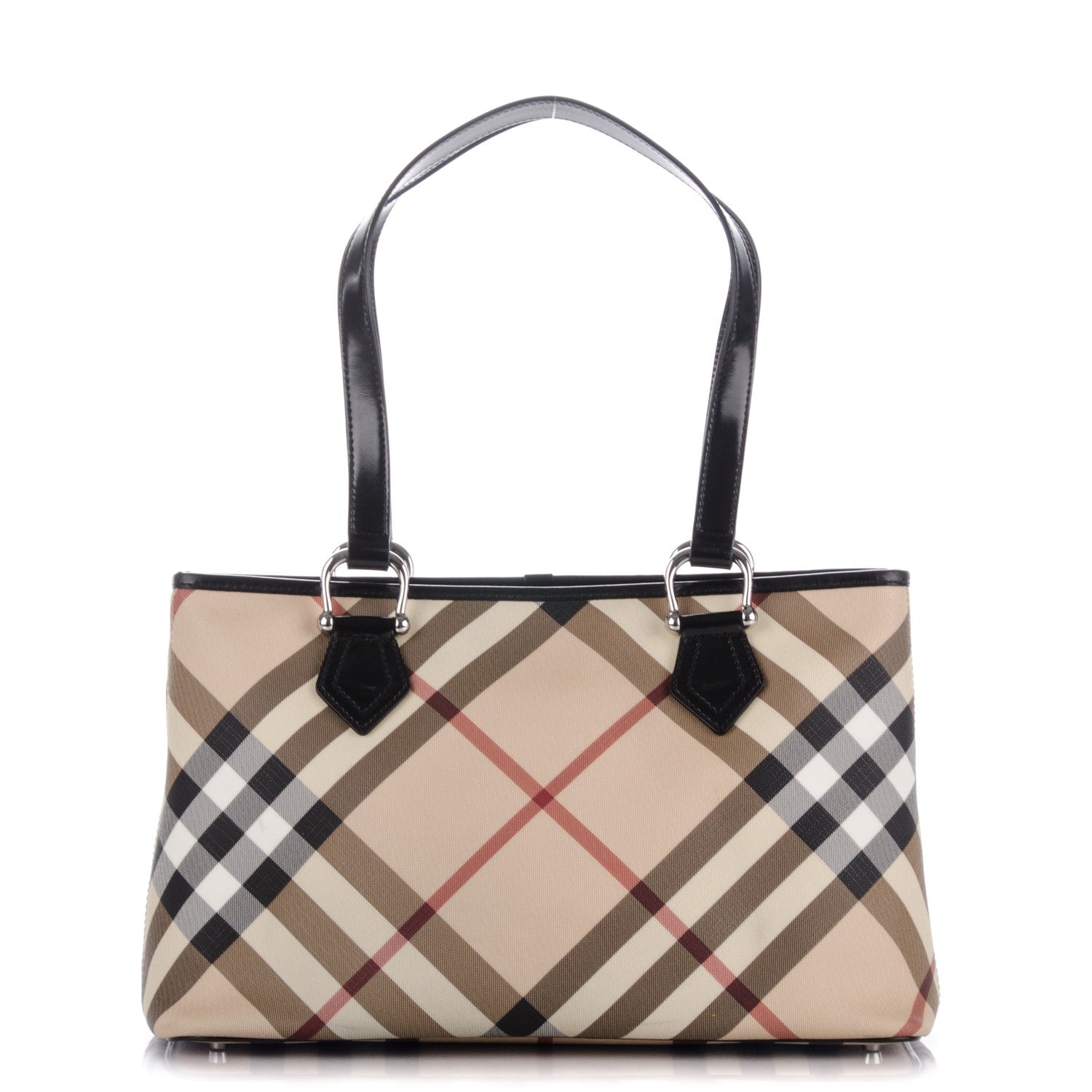 Burberry Supernova Check Regent Tote Black 1 of 8