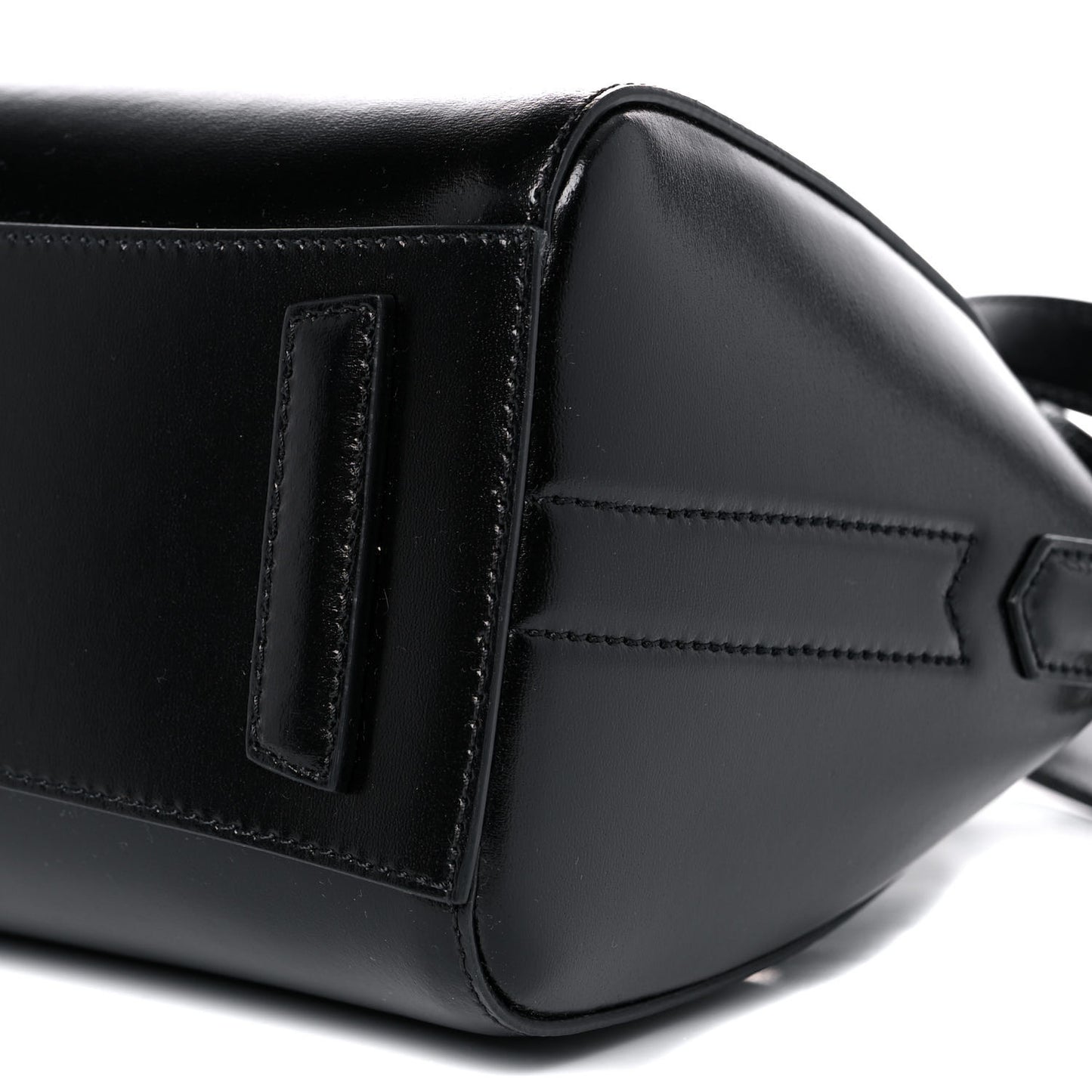 Shiny Lord Calfskin Mini Antigona Black