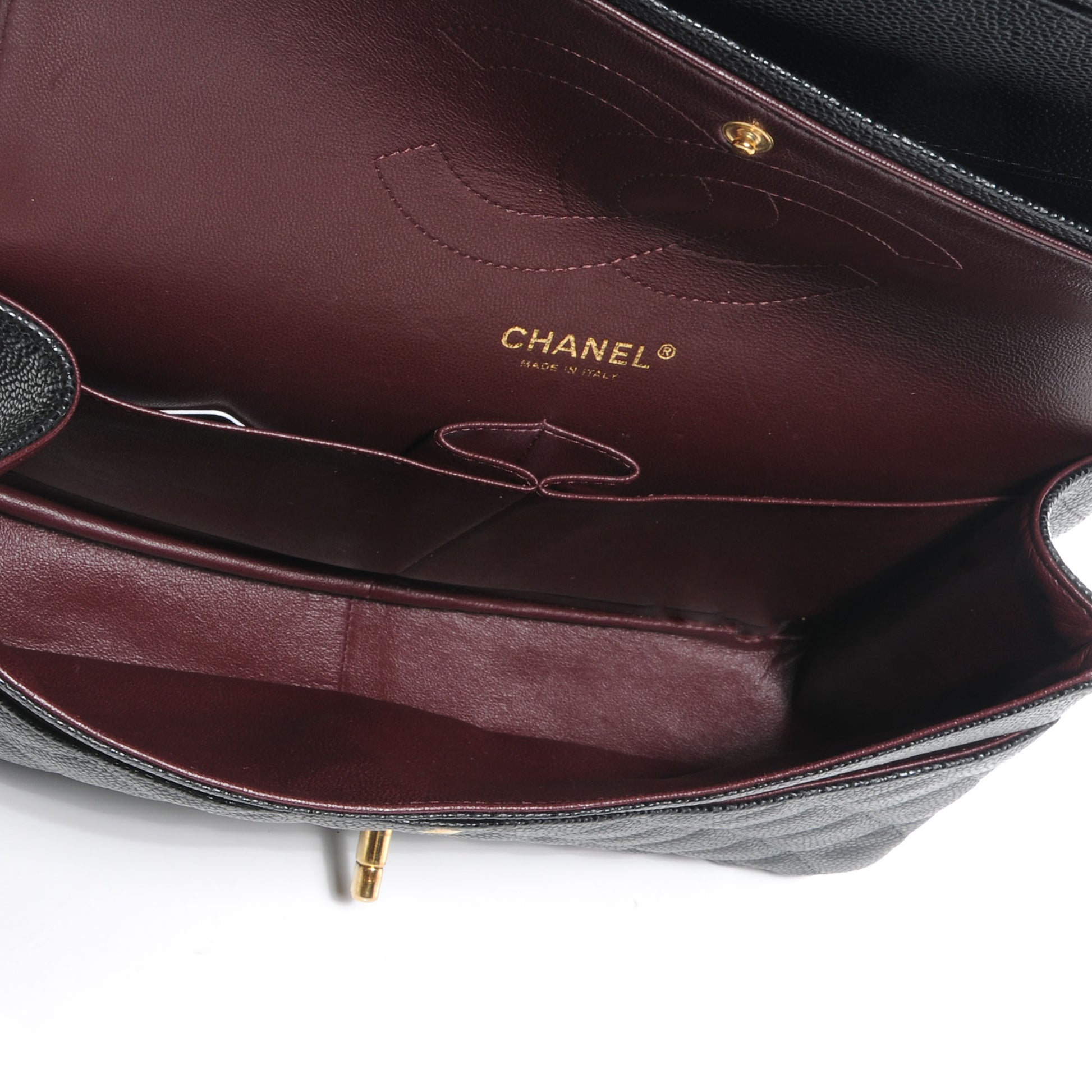 Chanel Caviar Quilted Jumbo Double Flap Black 6 of 9