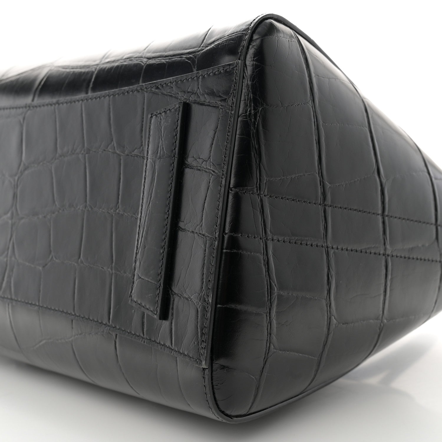 Givenchy Calfskin Crocodile Embossed Medium Lock Antigona Black 10 of 12