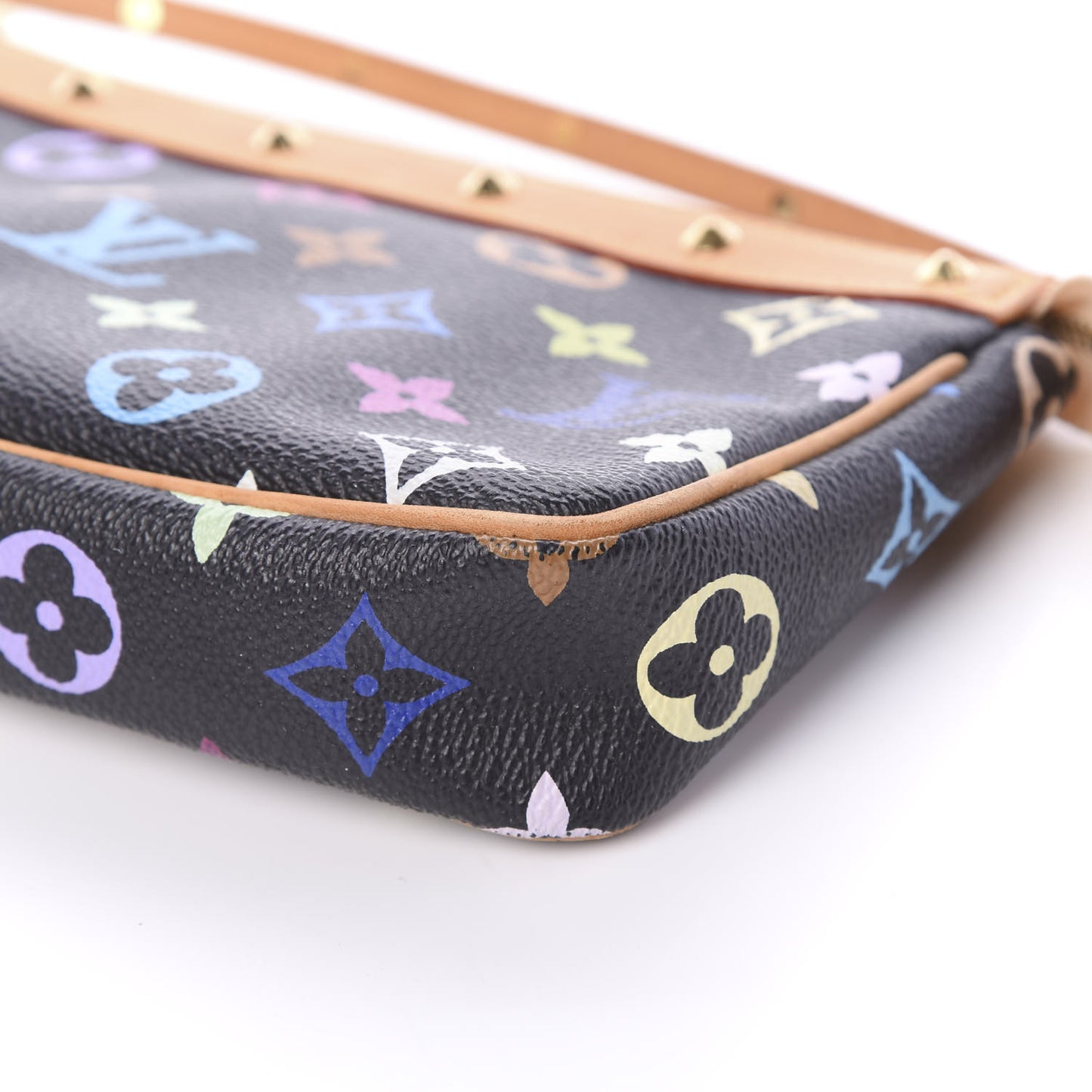 Monogram Multicolor Pochette Accessories Black