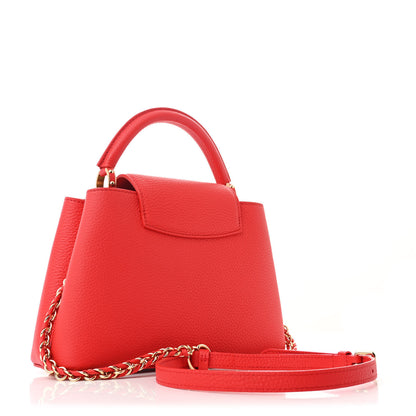 Louis Vuitton LV X TM Taurillon Cerises Capucines BB Rouge 3 of 11