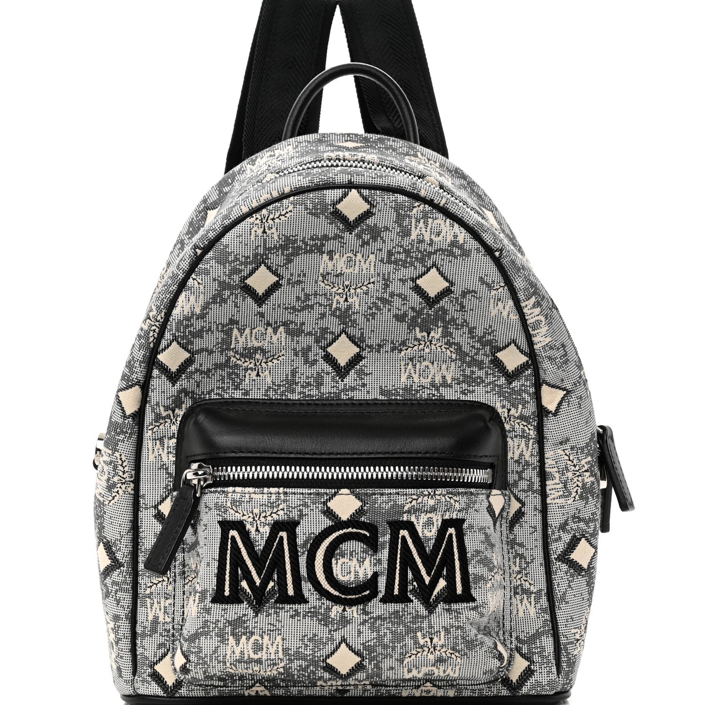 Jacquard Monogram Mini Backpack Grey