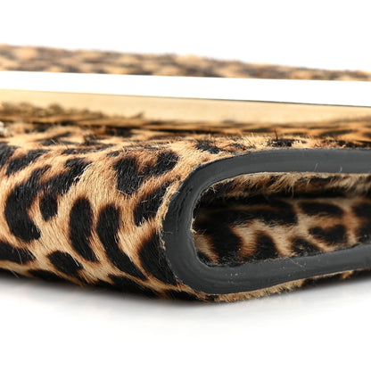 Jimmy Choo Calf Hair Leopard Print Chain Clutch 9 of 11