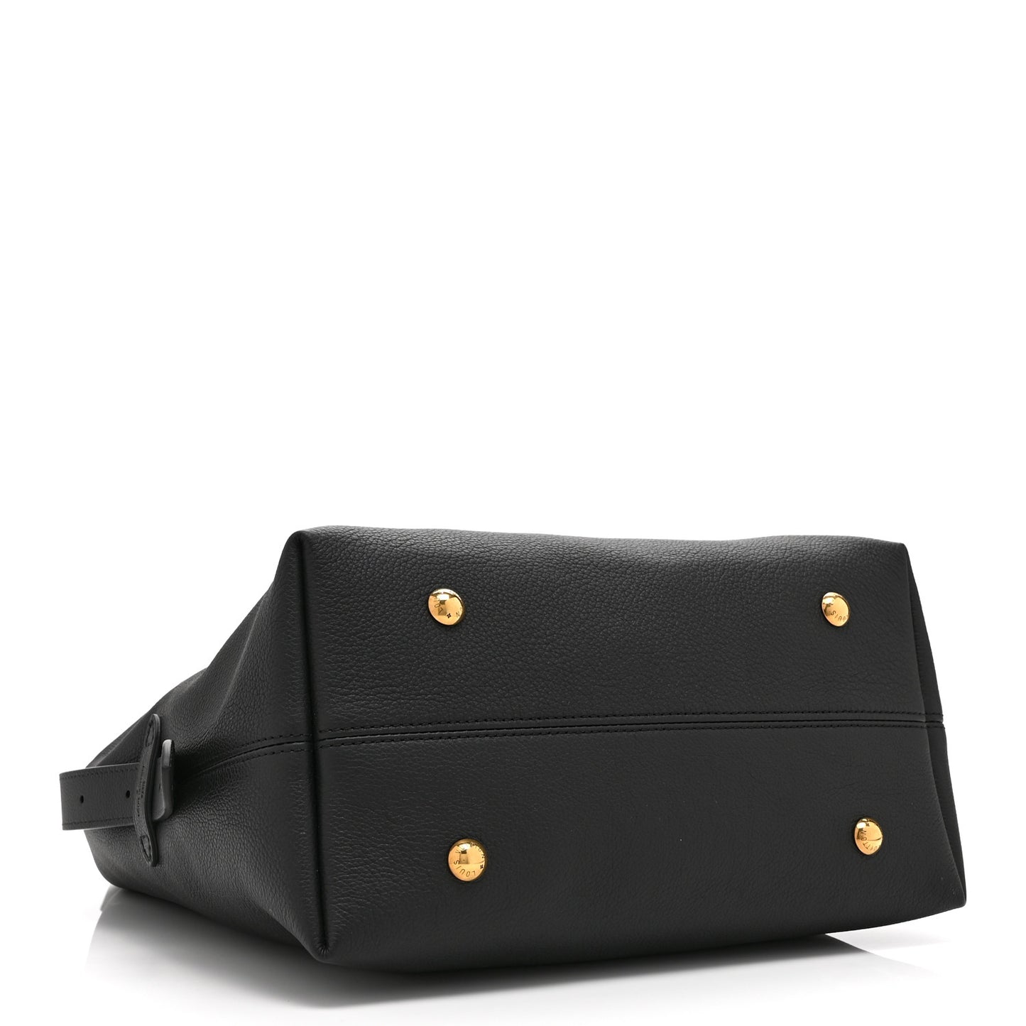 Grained Calfskin Low Key Hobo MM Black