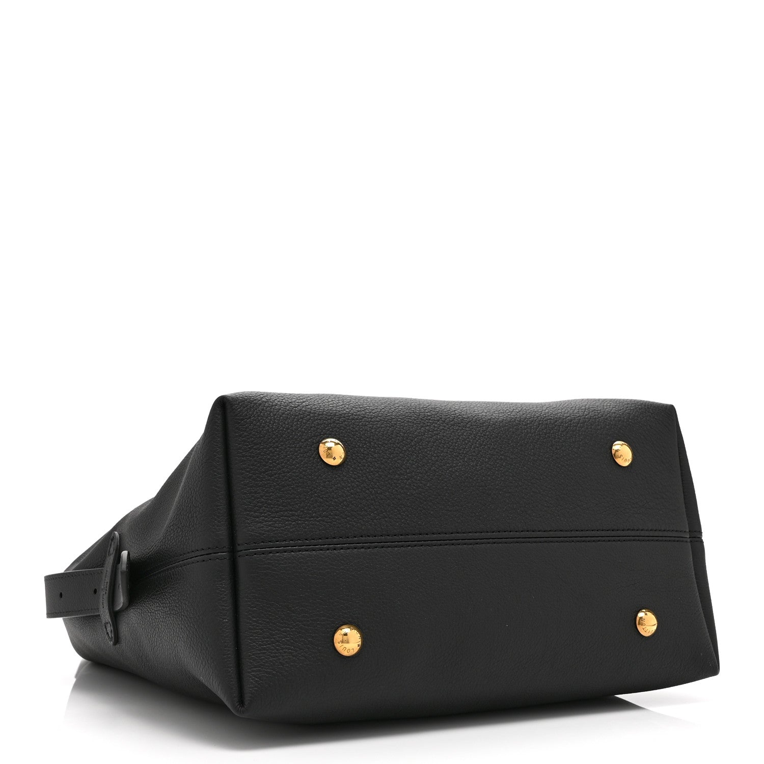 Louis Vuitton Grained Calfskin Low Key Hobo MM Black 5 of 10