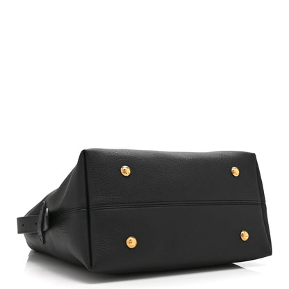 Louis Vuitton Grained Calfskin Low Key Hobo MM Black 5 of 10