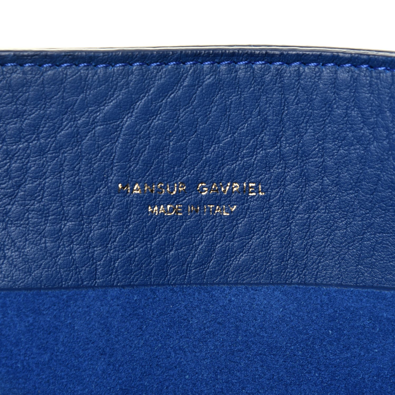 Mansur Gavriel Suede Sun Bag Sea Blue 6 of 15