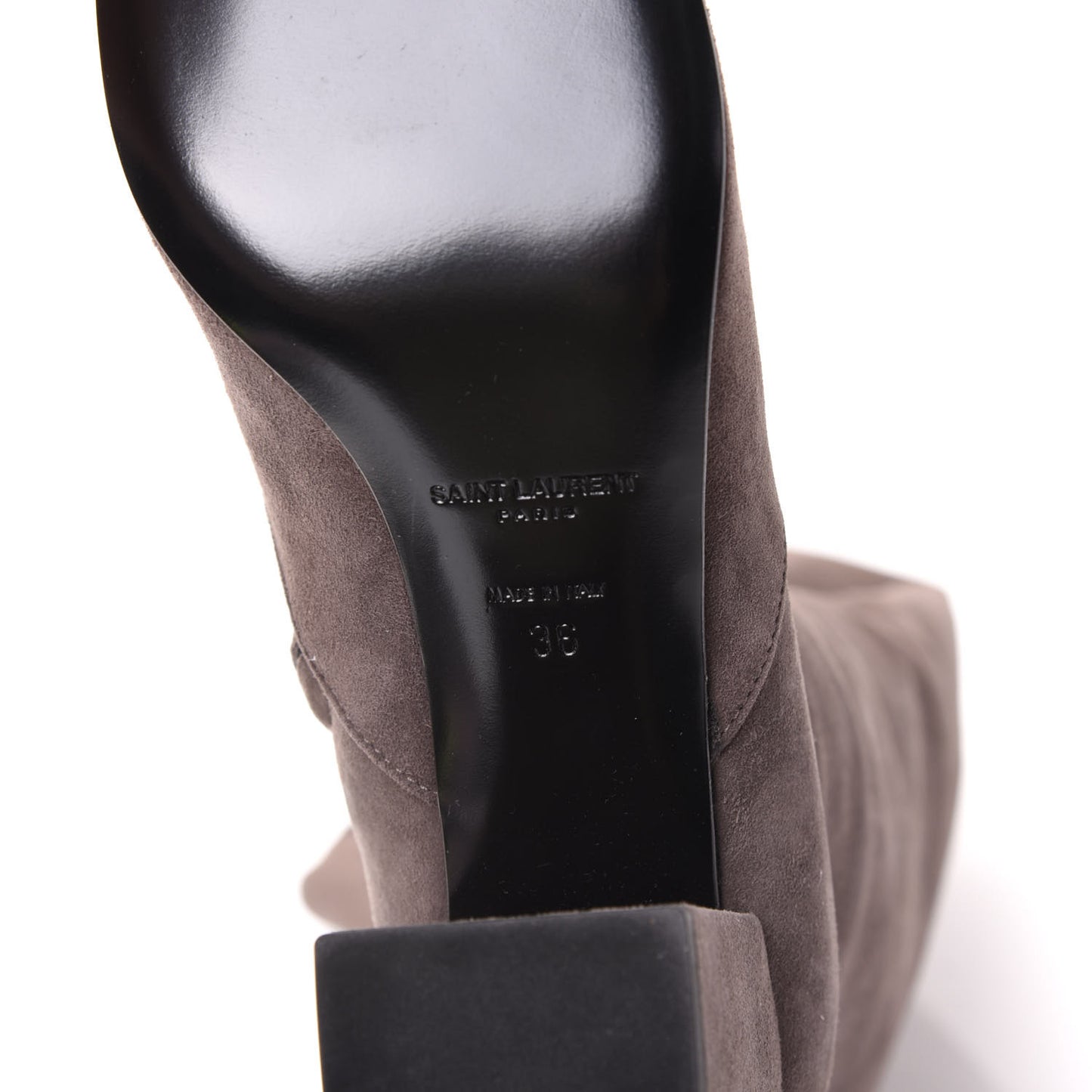 Suede Babies Over The Knee Boots 36 Road Grey