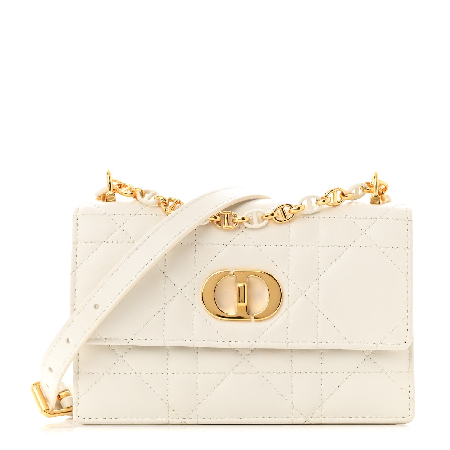 Christian Dior Lambskin Macrocannage Mini Miss Caro Bag Latte 1 of 15