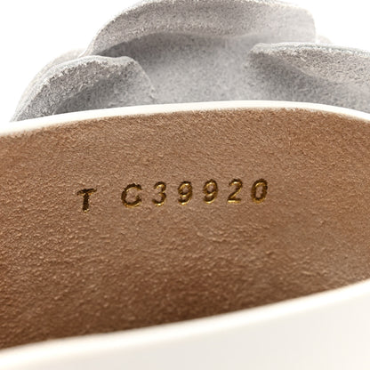 Chanel Calfskin Camellia Clogs 37 White 8 of 9