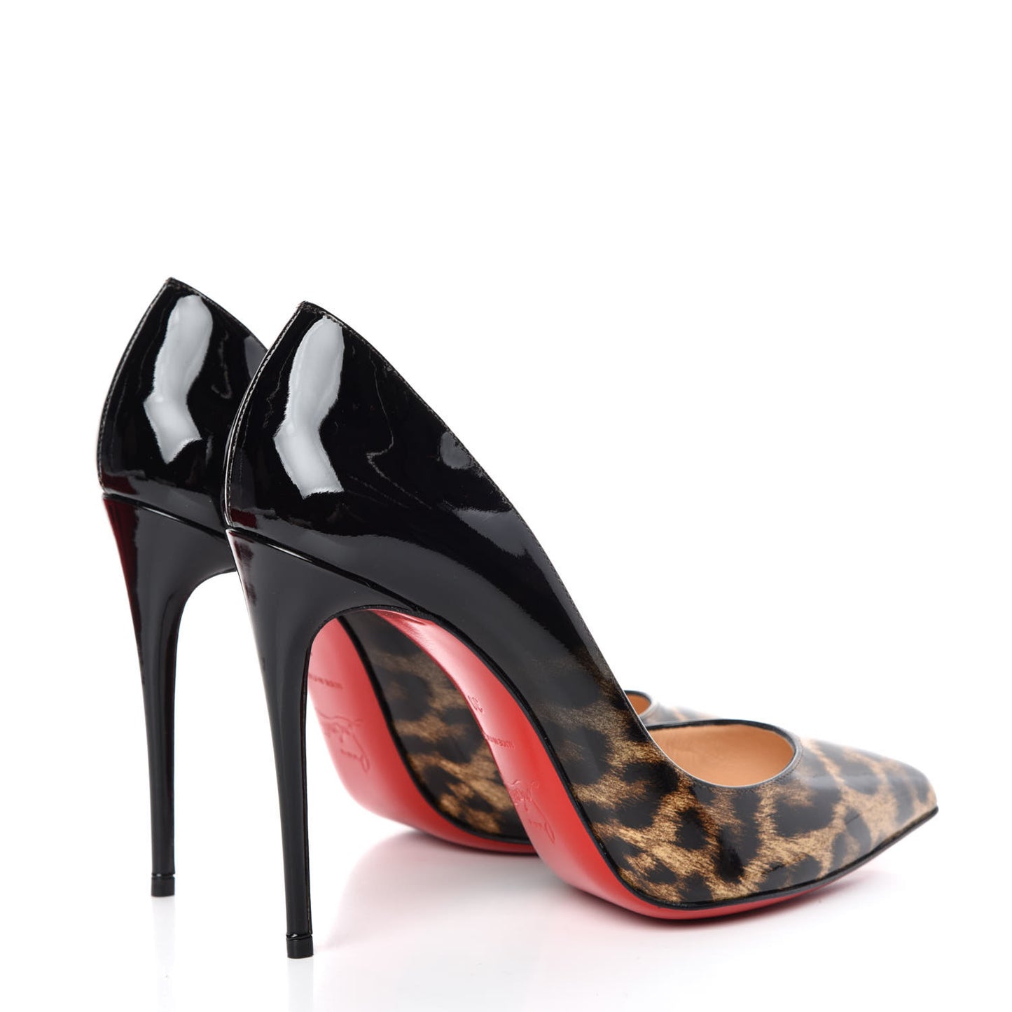 Patent Degrade Leopard Pigalle Follies 100 Pumps 39 Leopard Black