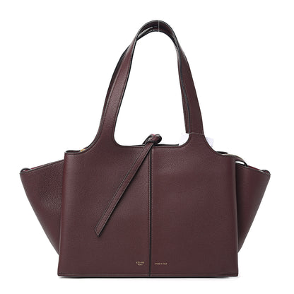 Celine Baby Grained Calfskin Small Tri-Fold Bag Burgundy 1 of 8