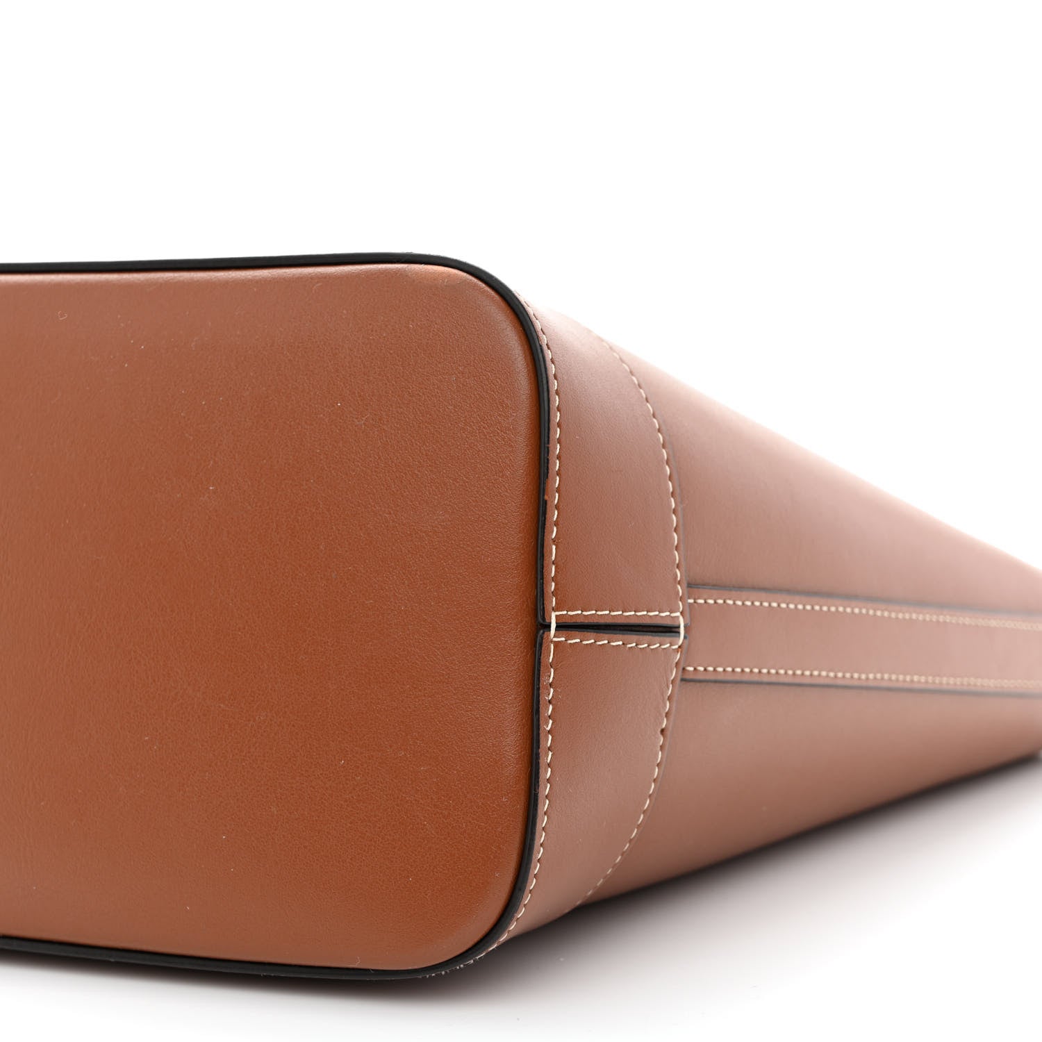 Celine Smooth Calfskin Small Cuir Triomphe Bucket Bag Tan 10 of 15