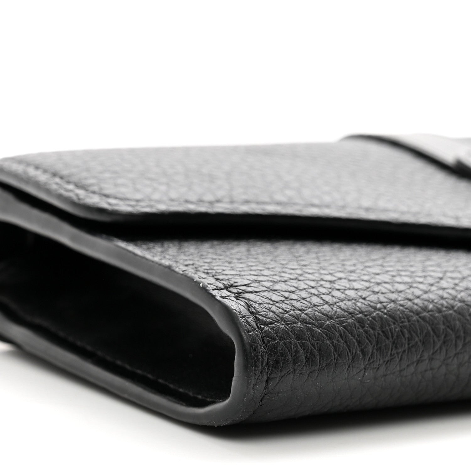 Chloe Shiny Grained Calfskin Aby Wallet on Chain Black 9 of 10