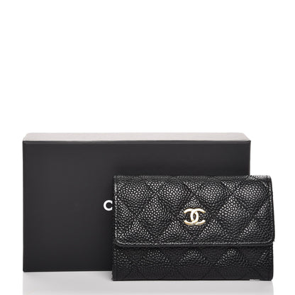 Chanel Caviar Quilted Flap Card Holder Black 8 of 8