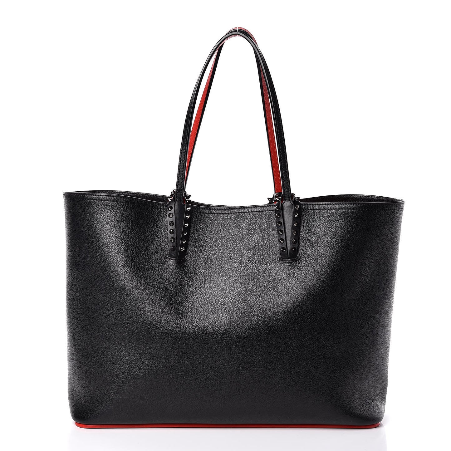 Calfskin Spikes East West Cabata Tote Black
