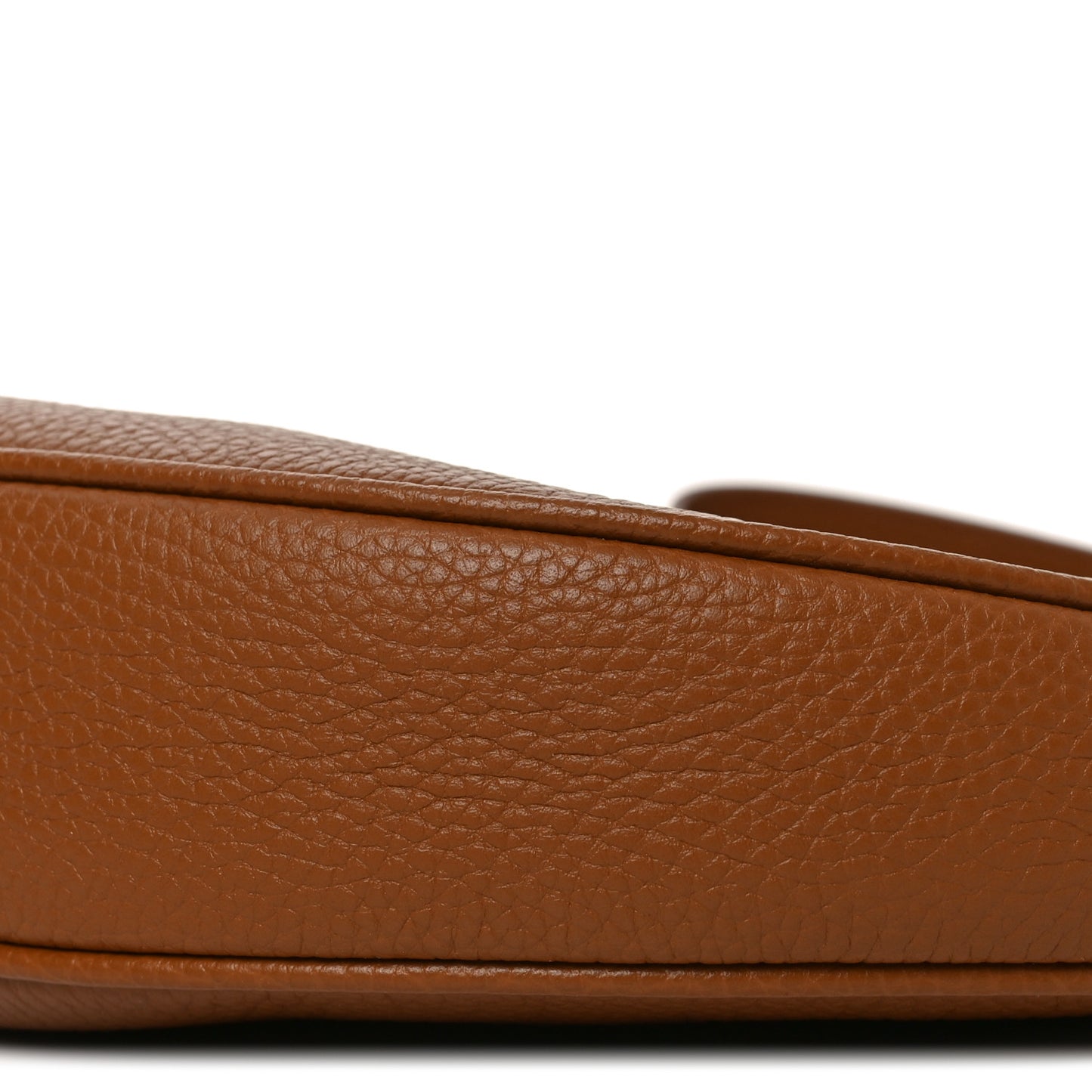 Grained Calfskin All Soft Sling Shoulder Bag Brown