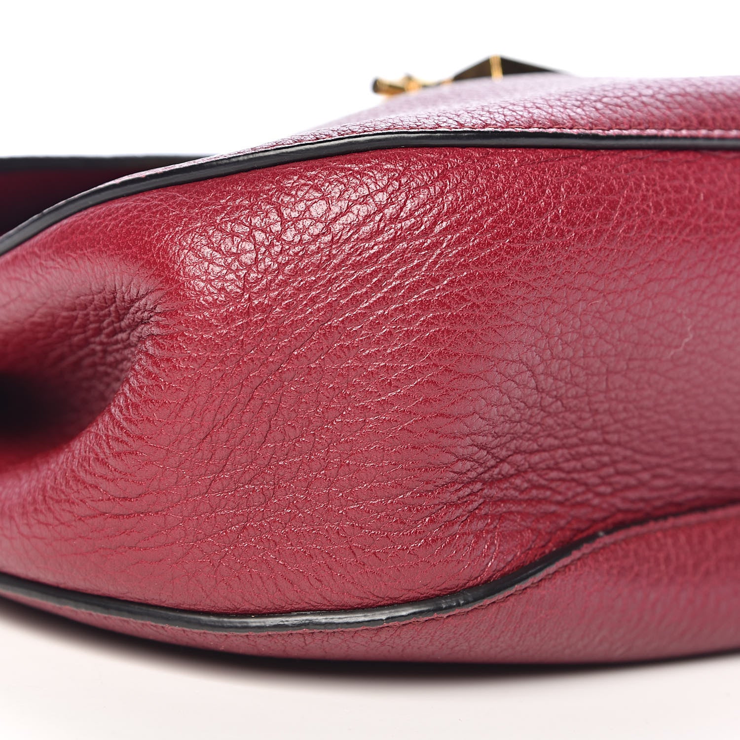 Chloe Grained Lambskin Drew Shoulder Bag Wine Purple 6 of 9