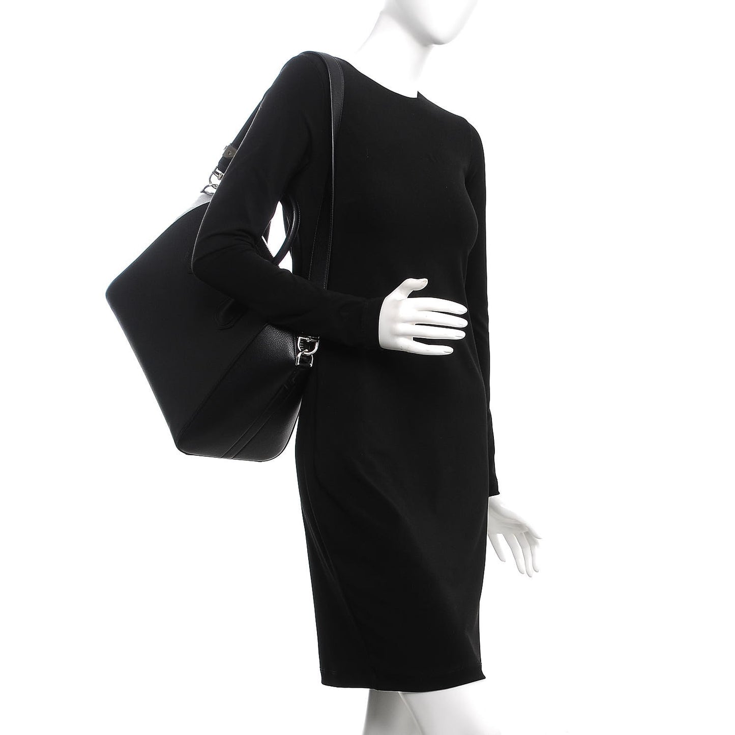 Sugar Goatskin Medium Antigona Black