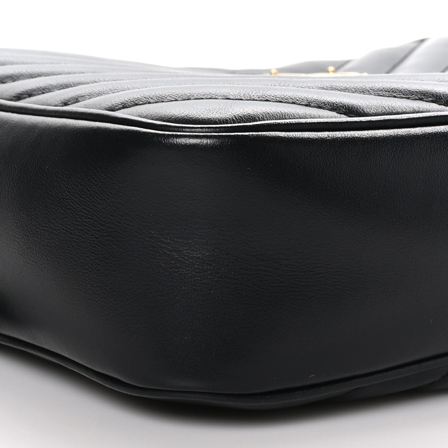 Calfskin Matelasse Monogram Lou Camera Bag Black