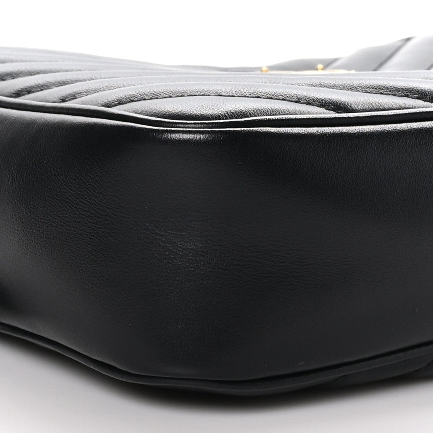 Saint Laurent Calfskin Matelasse Monogram Lou Camera Bag Black 8 of 10