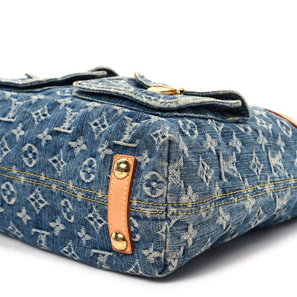 Louis Vuitton Denim Baggy GM Blue 9 of 12